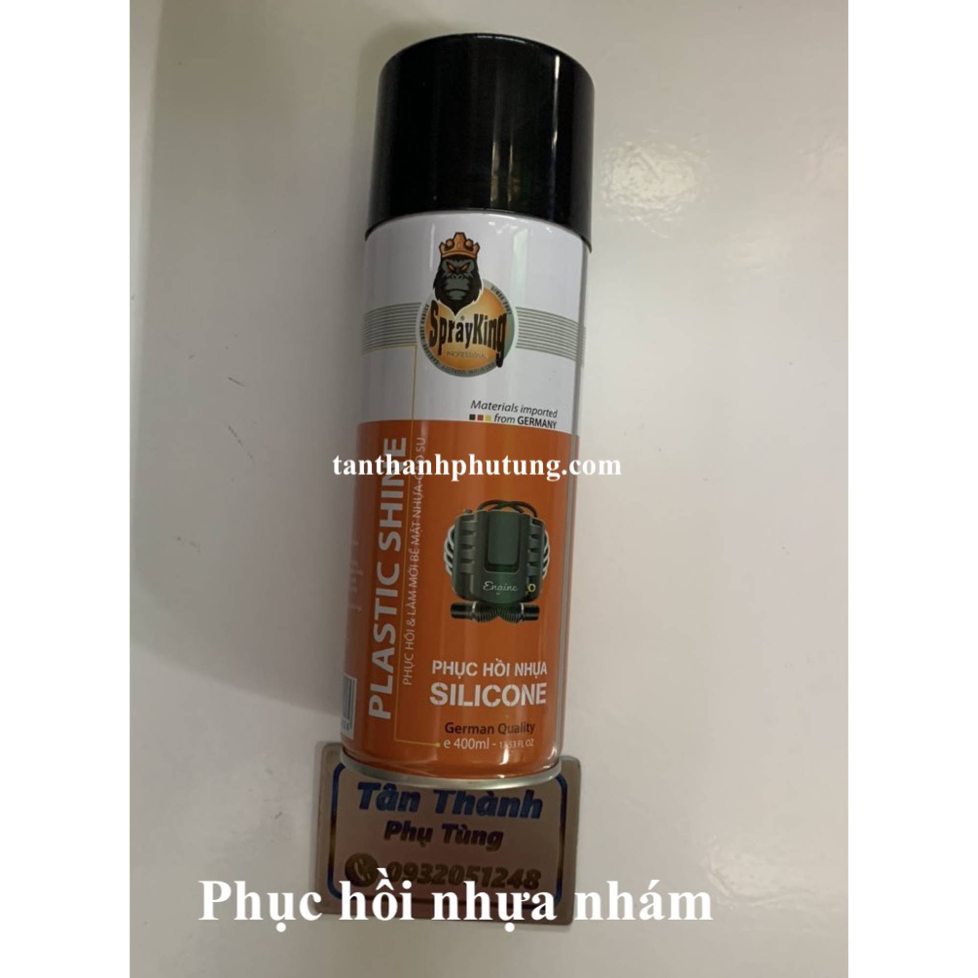 Chai xịt bảo dưỡng nhựa nhám sprayking 400ml