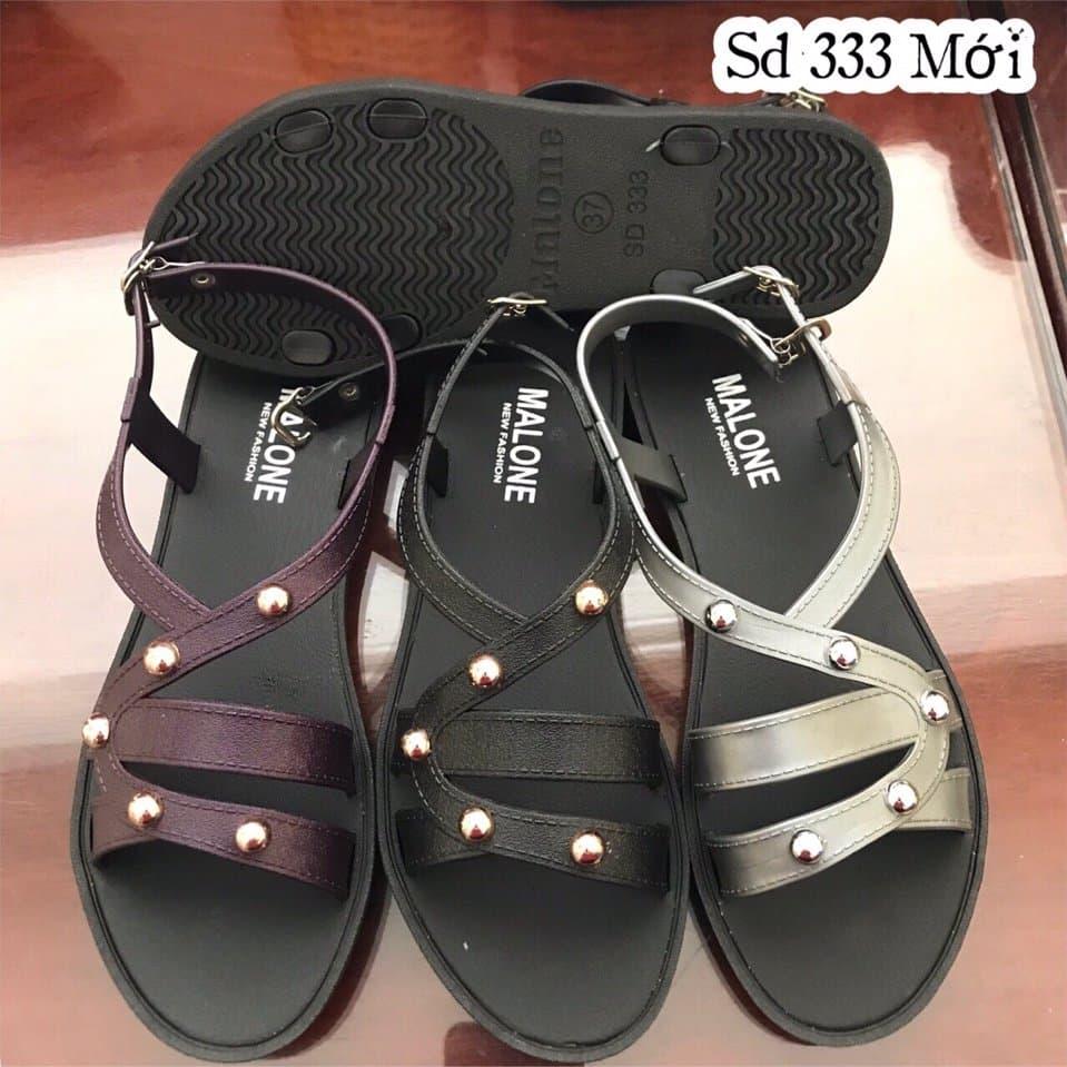 [HCM]Sandal đế bệt đính kim loại