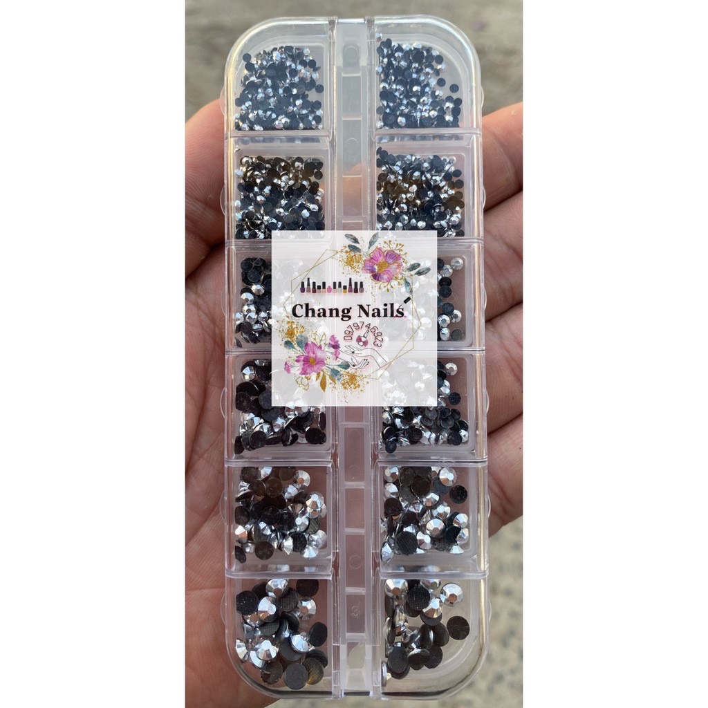 [HCM]set đá trang trí móng YHB màu bạc (ms115)
