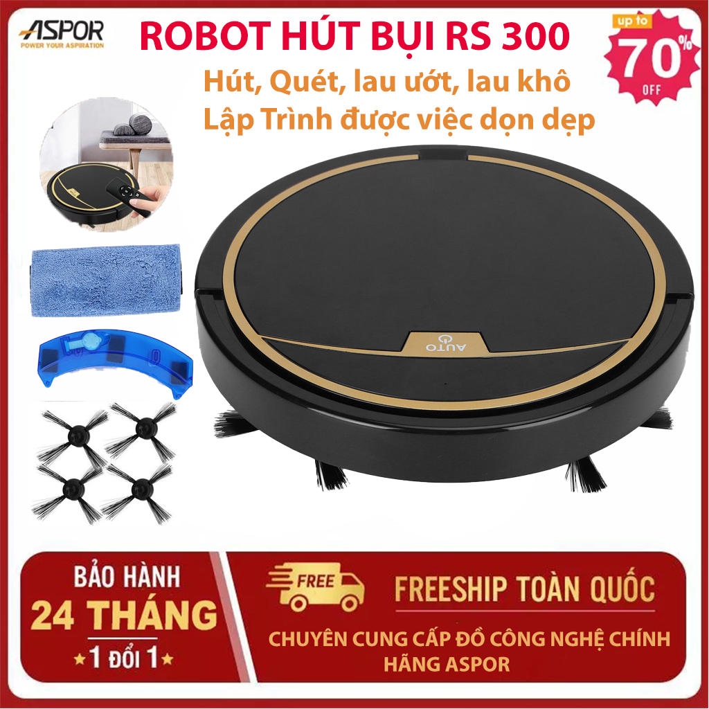 Robot Hút Bụi Tự Động D02 Điều Khiển Qua App Điện Thoại