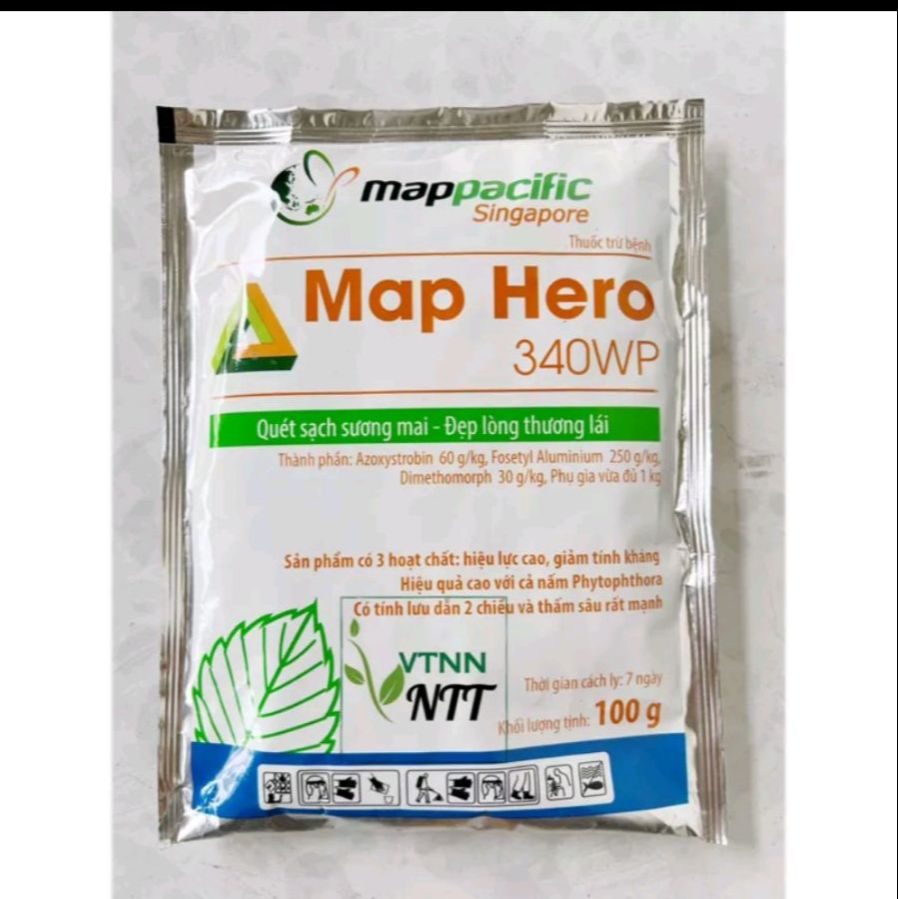 Thuốc trừ bệnh map hero 340wp gói 100g