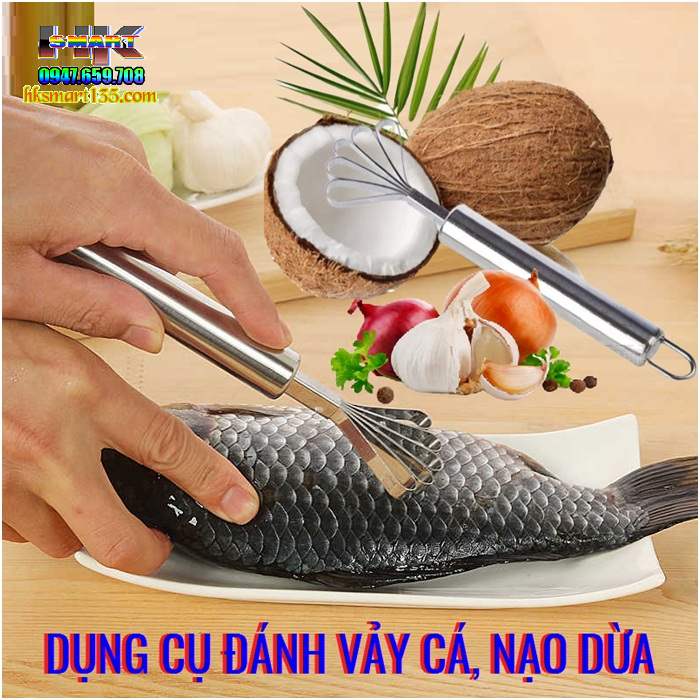 Dụng cụ đánh vảy cá và nạo dừa