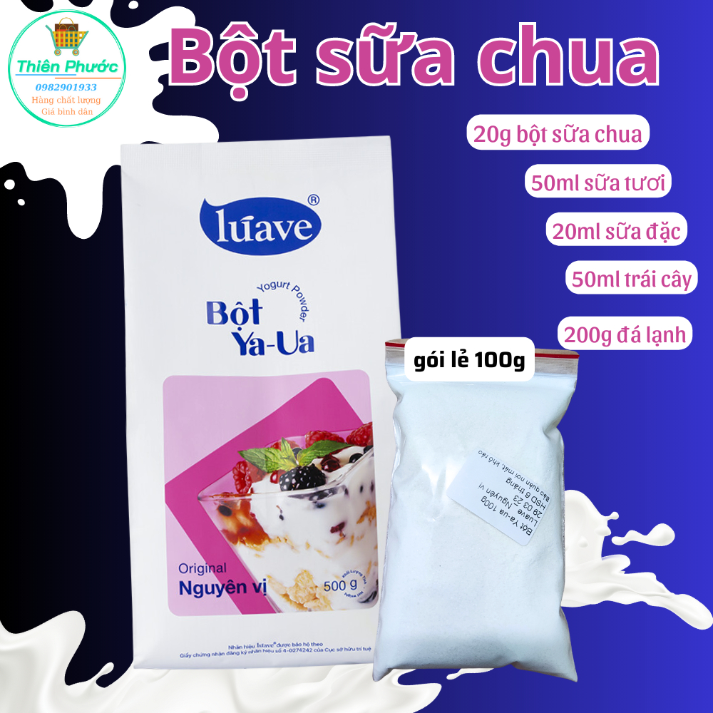 Bột Sữa chua Luave gói lẻ 100g (bột Ya-ua, bột Yogurt)