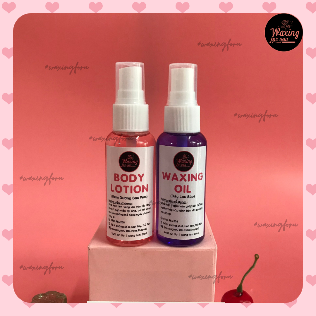 Combo dưỡng da trước và sau wax Jaxwax