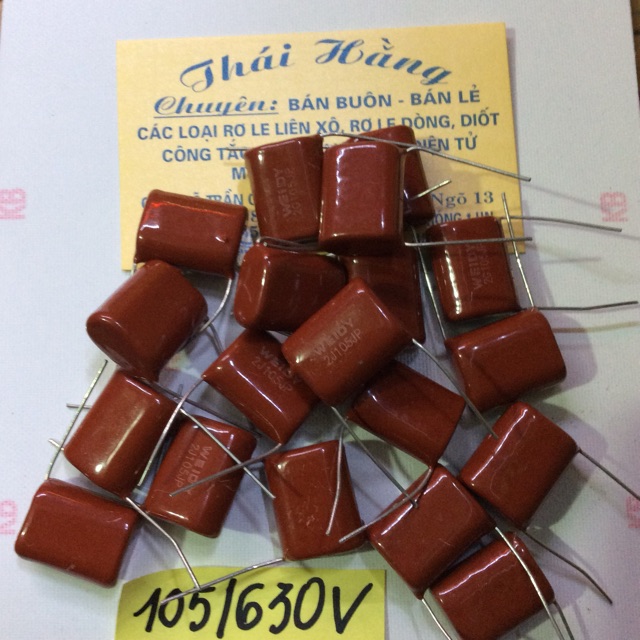 TỤ ĐIỆN 105 /630 V BÁN 10 CHIẾC