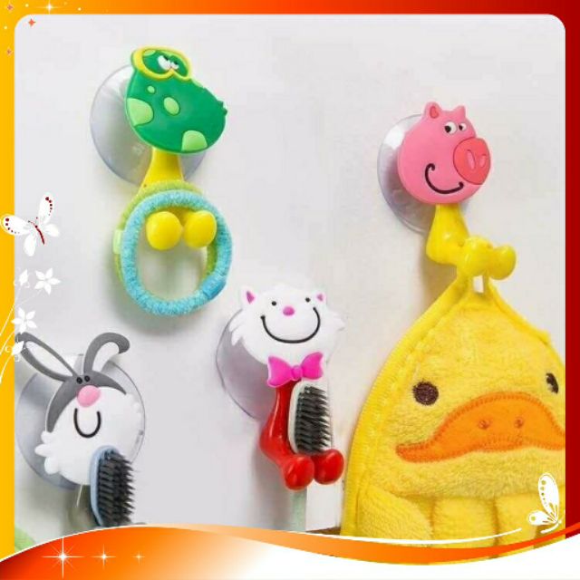COMBO 5 MOC HÍT TƯỜNG TREO BÀN CHẢI ĐÁNH RĂNG HÌNH THÚ