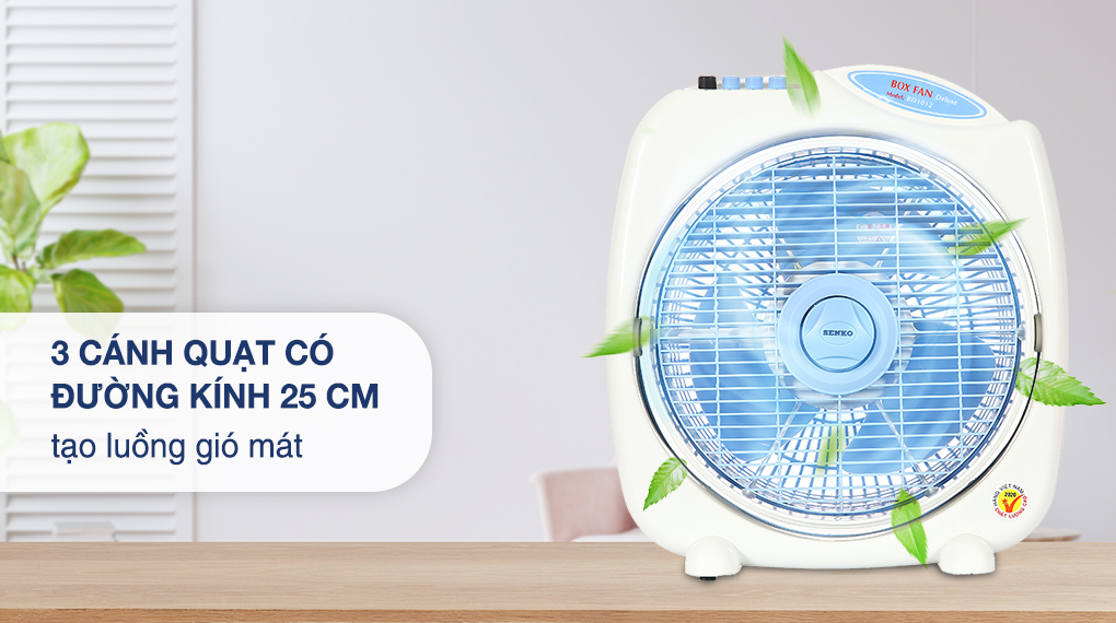 Quạt Hộp B3 SENKO BD1012 (ngã tự động tắt) BH 2 Năm
