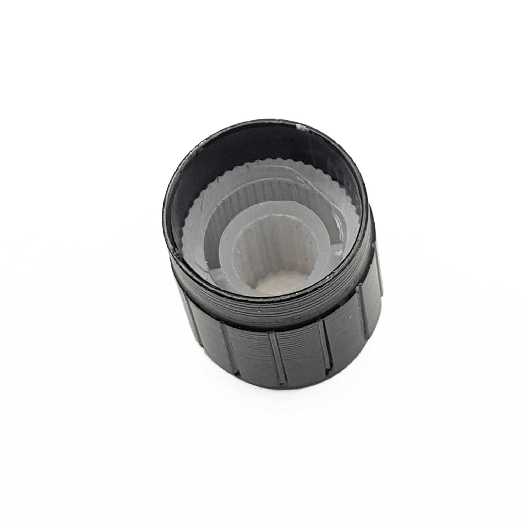 Núm chiết áp nhôm trục răng 6mm màu vàng/đen/trắng