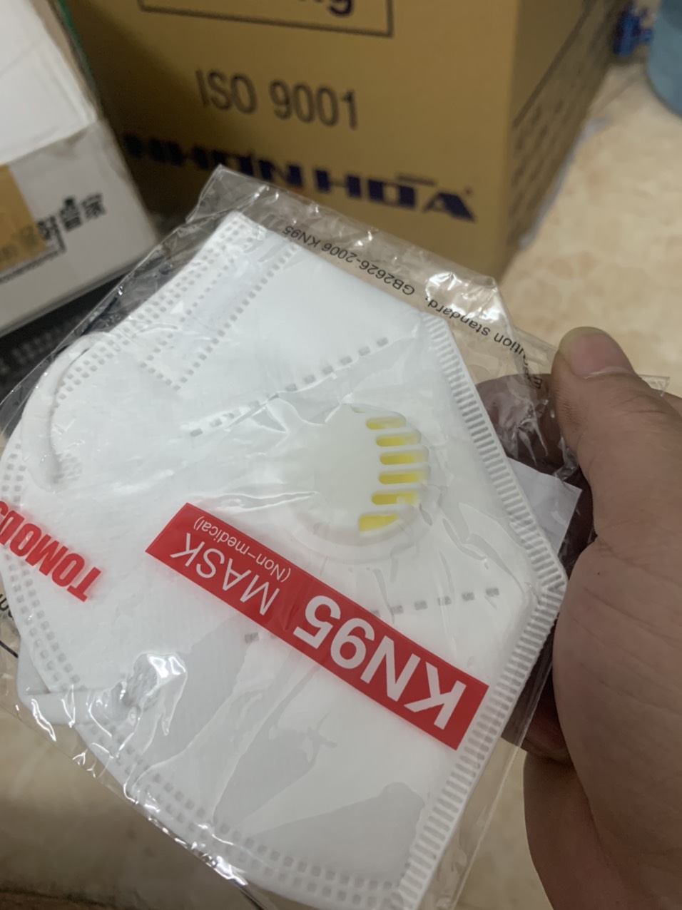 Hộp 10 chiếc khẩu trang N95-KN95 TOMODS
