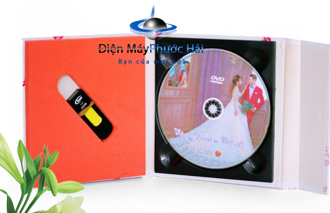 Hộp đựng USB + CD Đám cưới
