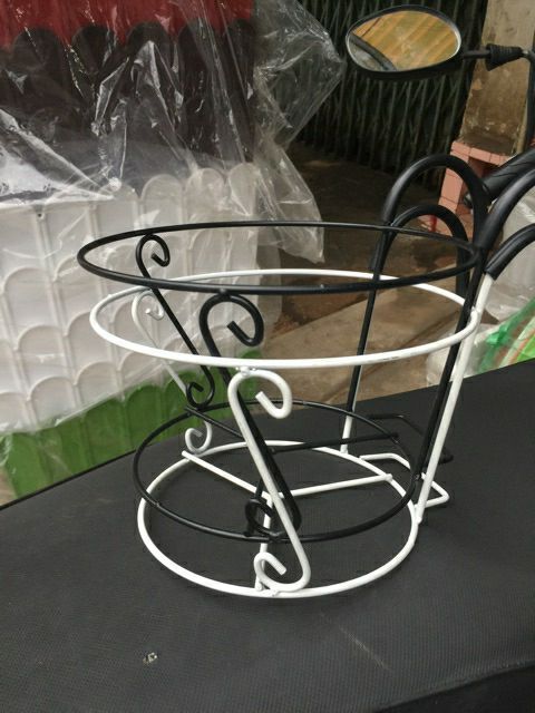 Khung sắt treo chậu tròn- đường kính 22cm