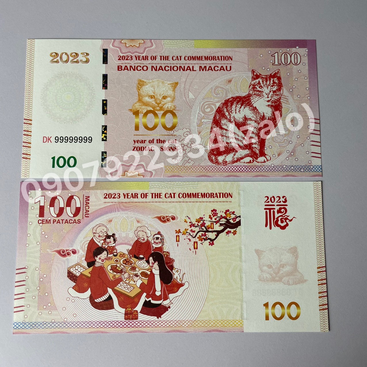 [Mẫu Tết Đoàn Viên, Seri VIP] Combo Mèo Macao lì xì tết Quý Mão 2023