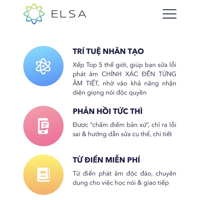ELSA SPEAK (Trọn đời, 2 năm,1 năm, 6 tháng, 3 tháng) - Tiếng anh chất lượng cao