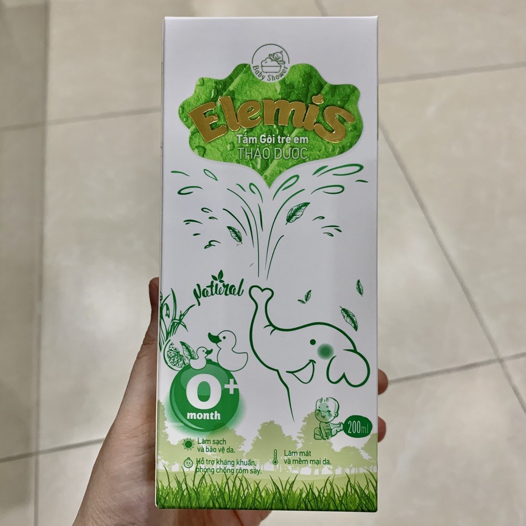 Nước tắm gội thảo dược Elemis 200ml cho bé