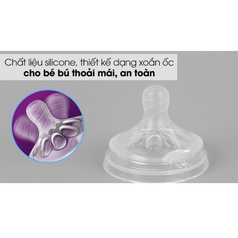 Núm ty Avent Philips Natural đủ size ( Giá 1 chiếc )