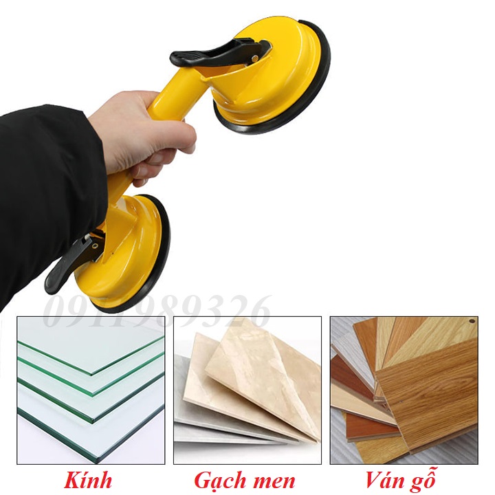Hít kính 2 chạc bằng thép