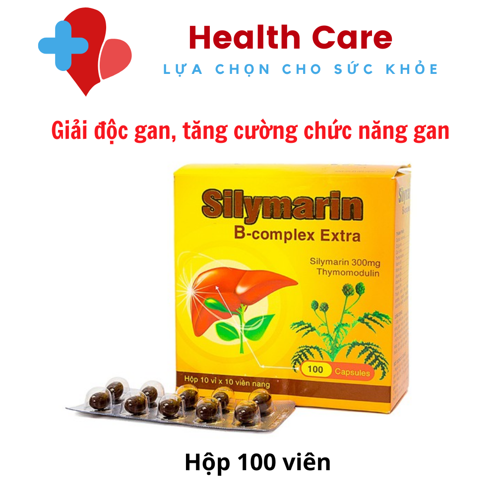 Viên uống bổ gan, giải độc gan Silymarin B-complex Extra - 100 viên