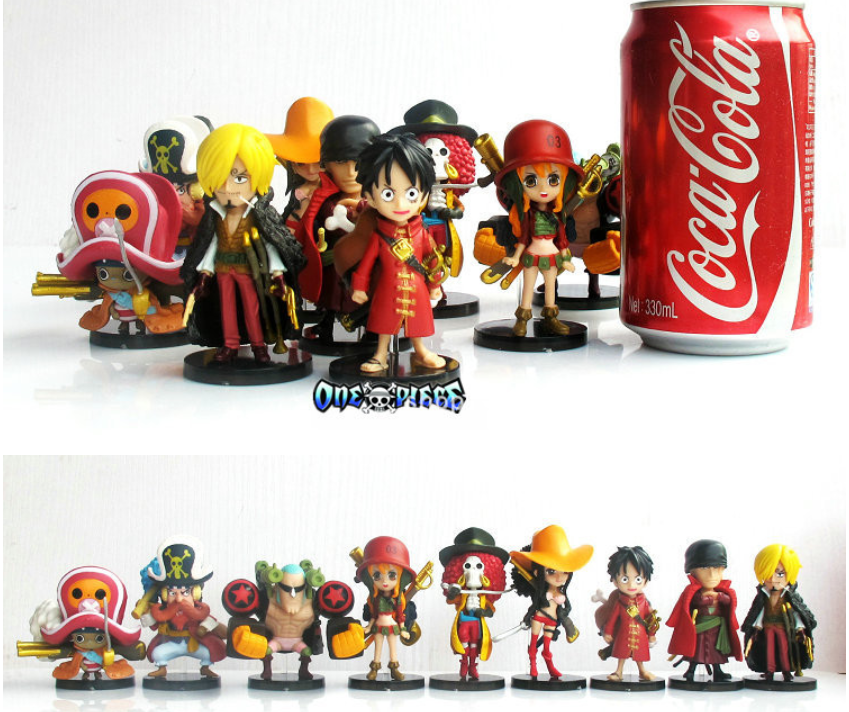 Mô Hình Figure one piece Combo Bộ 9 nhân vật team Luffy
