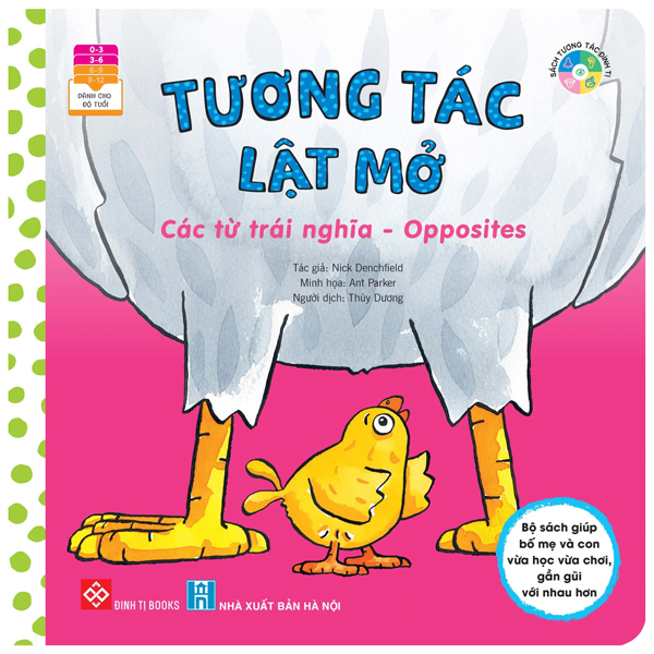 Fahasa - tương tác lật mở - các từ trái nghĩa - opposites