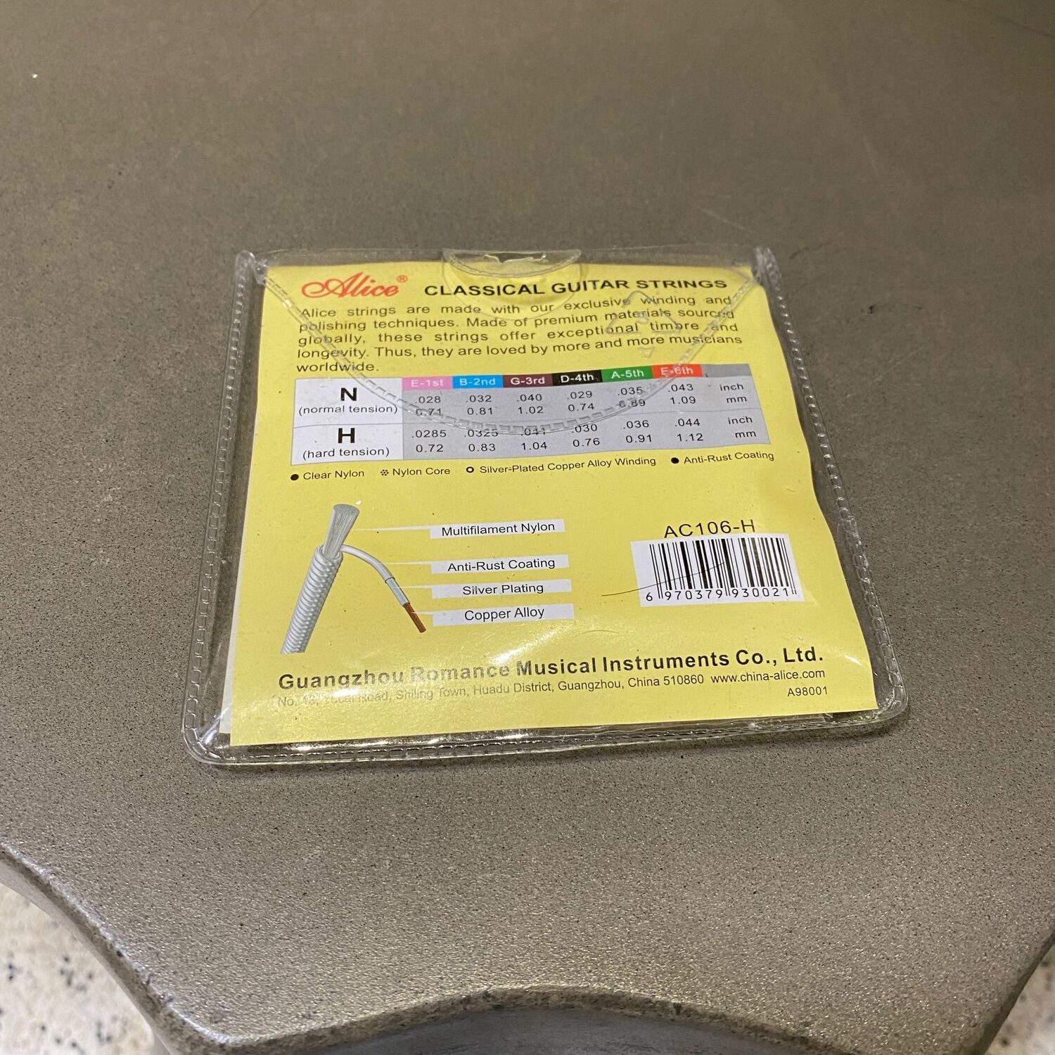 Dây Đàn Guitar Classic A106 (dây nilon dành cho loại đàn classic)