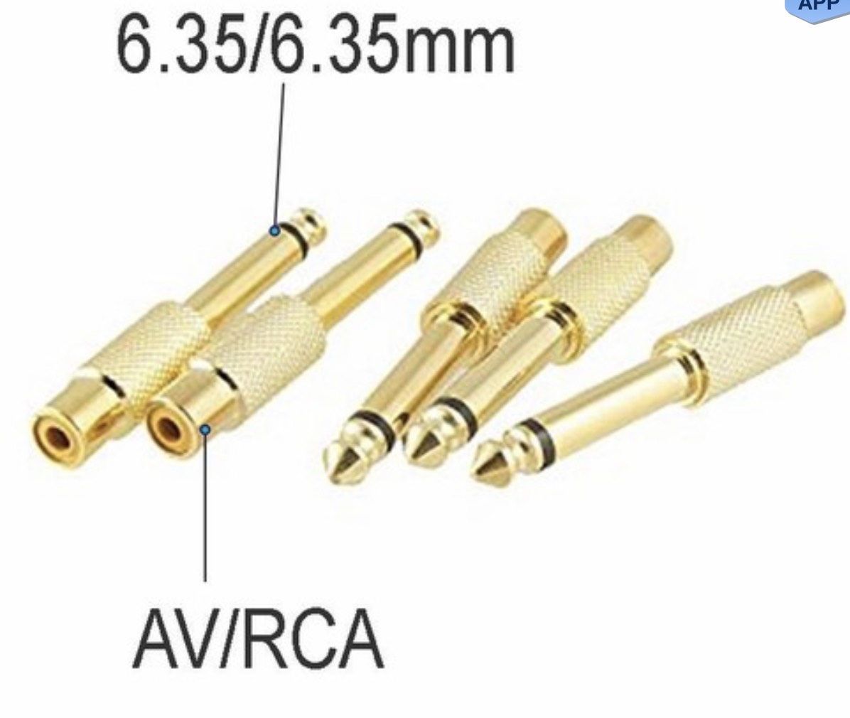 [HCM]Jack chuyển 6.5mm (6 ly) ra bông sen RCA