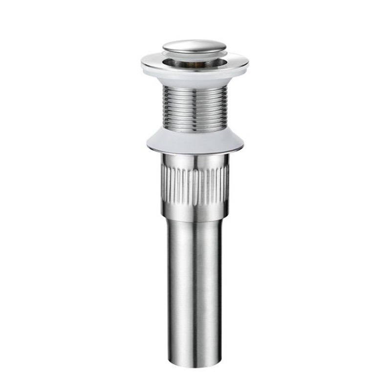 Xi phông thoát nước bồn rửa mặt Inox nguyên khối loại nhấn, không cần dùng keo
