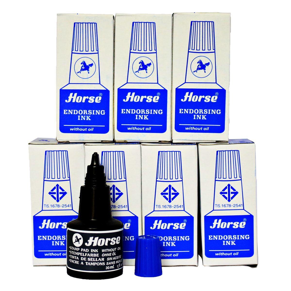 Mực dấu Horse chai 30ml mực tươi sáng, không lem