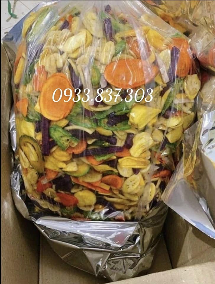 [HCM]500g trái cây sấy thập cẩm (hàng nguyên)