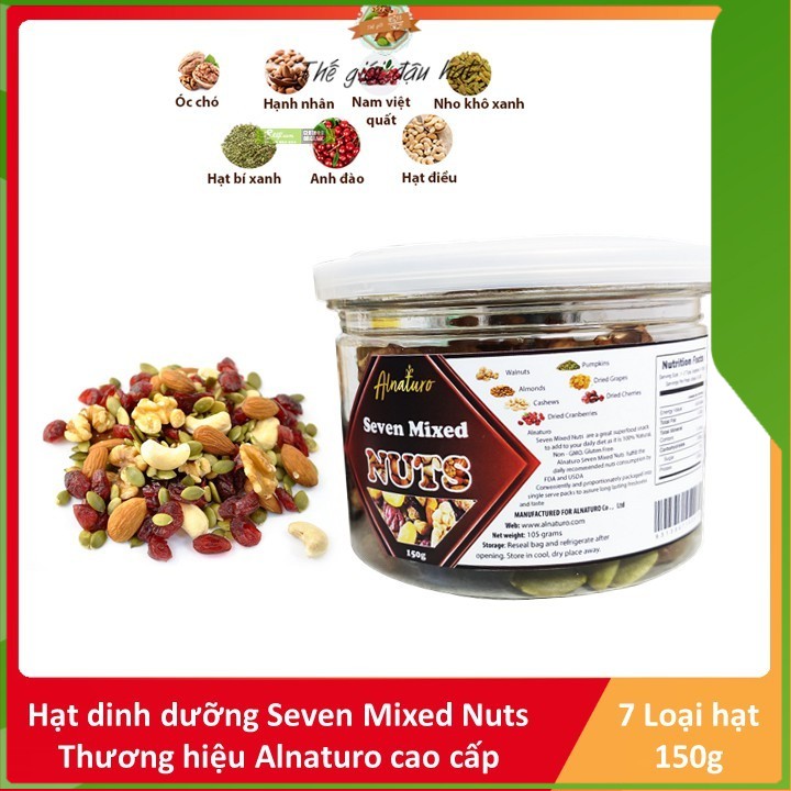 [HCM]Hộp Mix 7 NUTS Hộp 150g