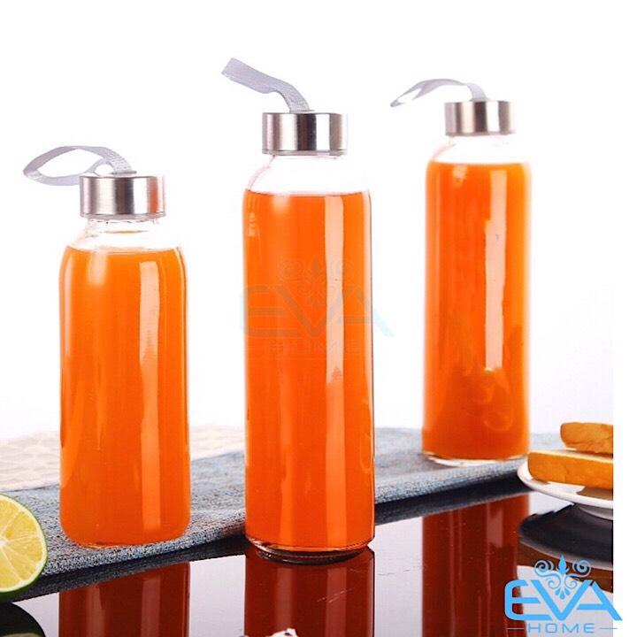 Bình Đựng Nước Thủy Tinh Có Dây Xách 300 Ml