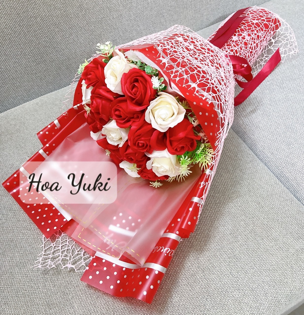 [HCM]Hoa hồng sáp thơm bó theo yêu cầu