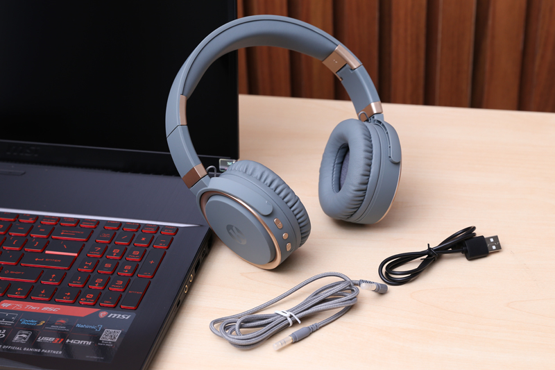 Tai nghe Bluetooth Kanen K6 Xám Gold