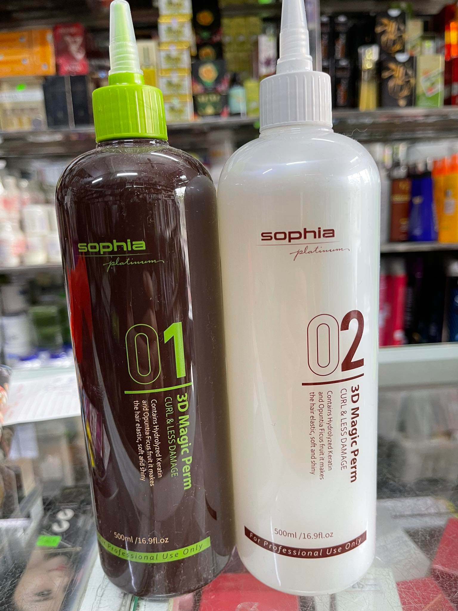 Thuố uốn tóc 3D OBSIDIAN 500ml uốn nóng lạnh phục vụ salon , baber