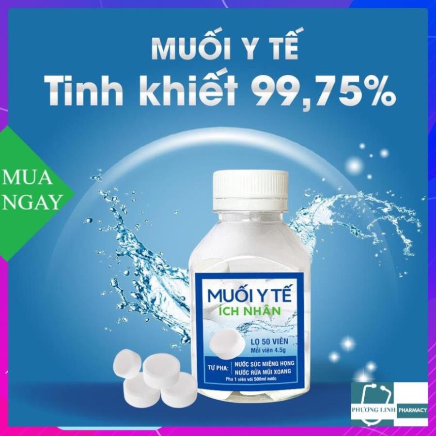Muối y tế ích nhân lọ 50 viên