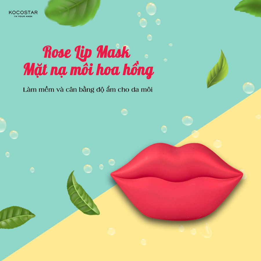 Mặt Nạ Môi Hoa Hồng Kocostar ROSE LIP MASK