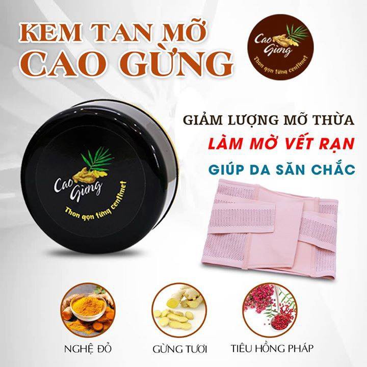[HCM]CAO GỪNG TAN MỠ ĐÁNH TAN MỠ BỤNG ĐÙI BẮP TAY