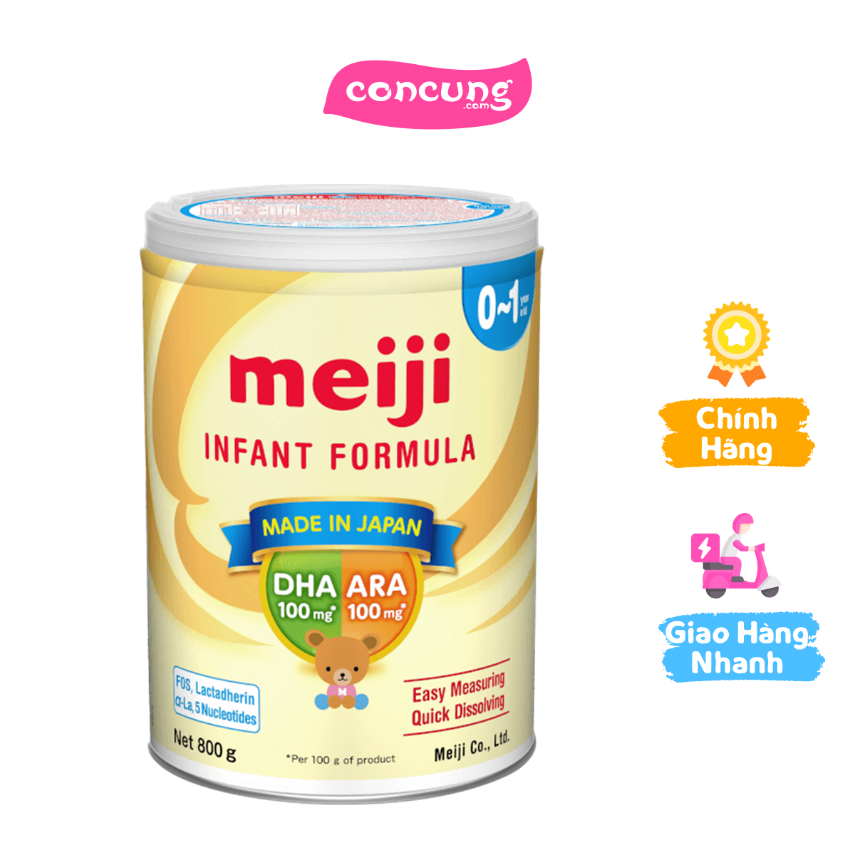 Meiji infant formula, 0-12 tháng, 800g