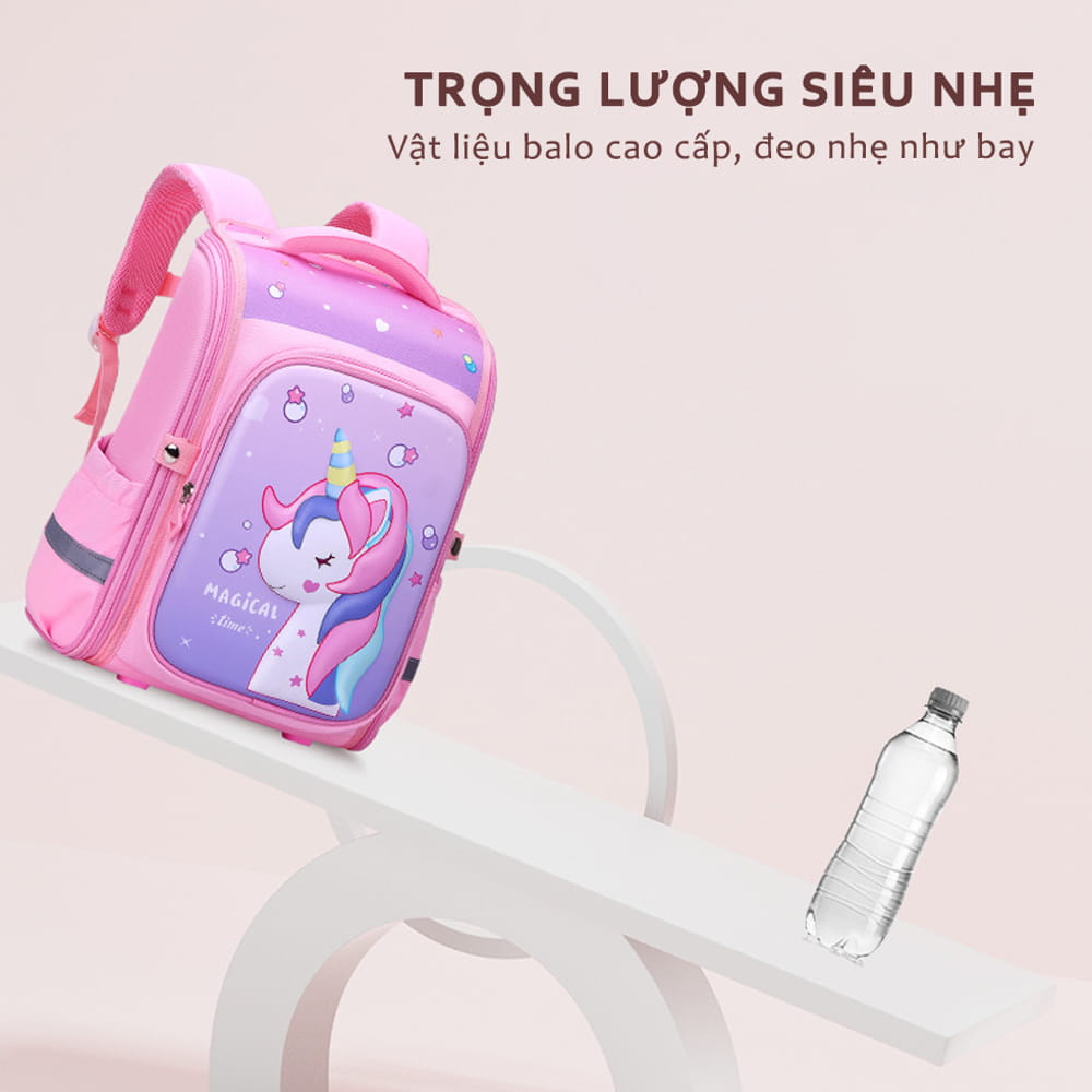 HOÀN TIỀN 15% - Ba Lô Chống Gù Siêu Nhẹ Hình 3D Cho Học Sinh Tiểu Học Cặp Sách Học Sinh Có Phản Quang Cho Bé Gái Bé Trai