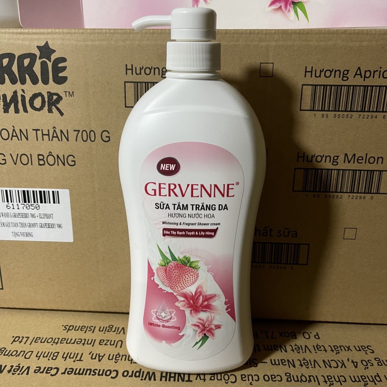 [HCM]Gervenne - Sữa tắm trắng da 900g - 3 mùi