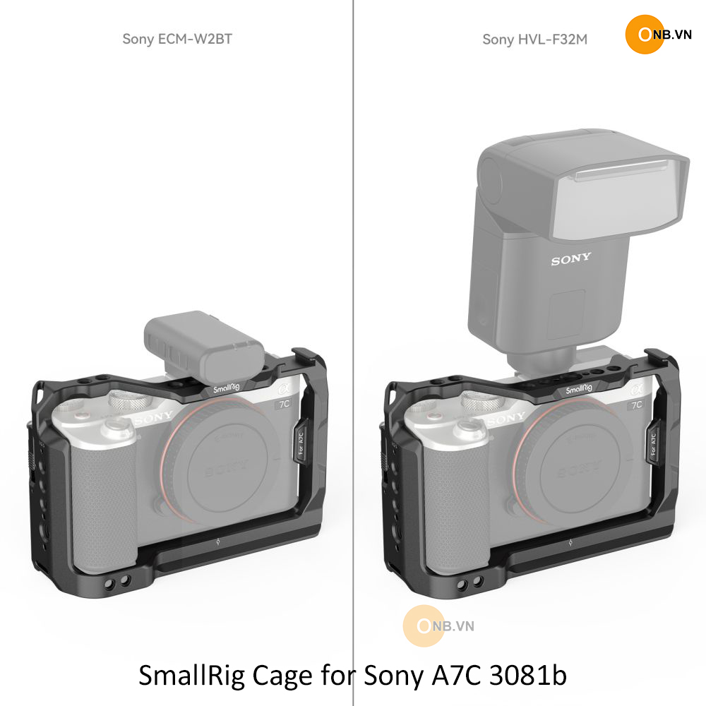 SmallRig Cage Khung Sony Alpha a7c 3081b hỗ trợ quay