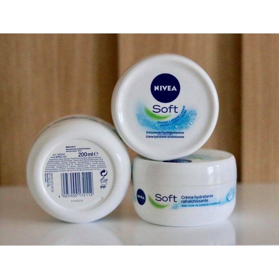 Kem dưỡng da Nivea soft hộp 200ml