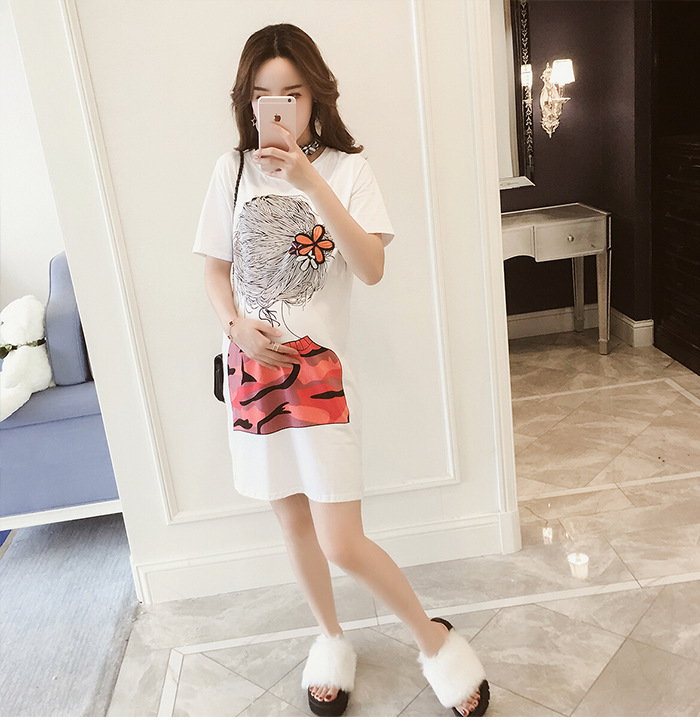 Váy Bầu Đầm Bầu Xinh Thun Hình