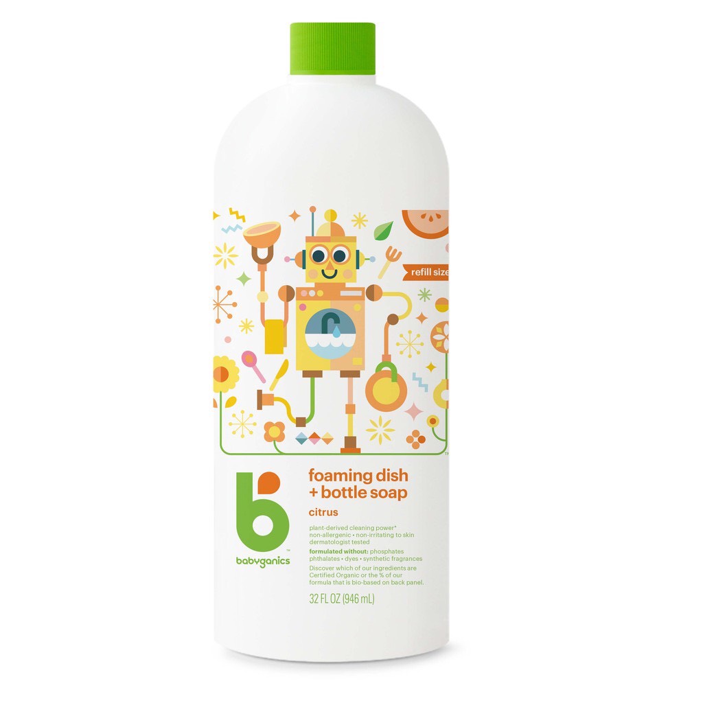 [Chính hãng] Nước Rửa Bình Sữa Babyganics