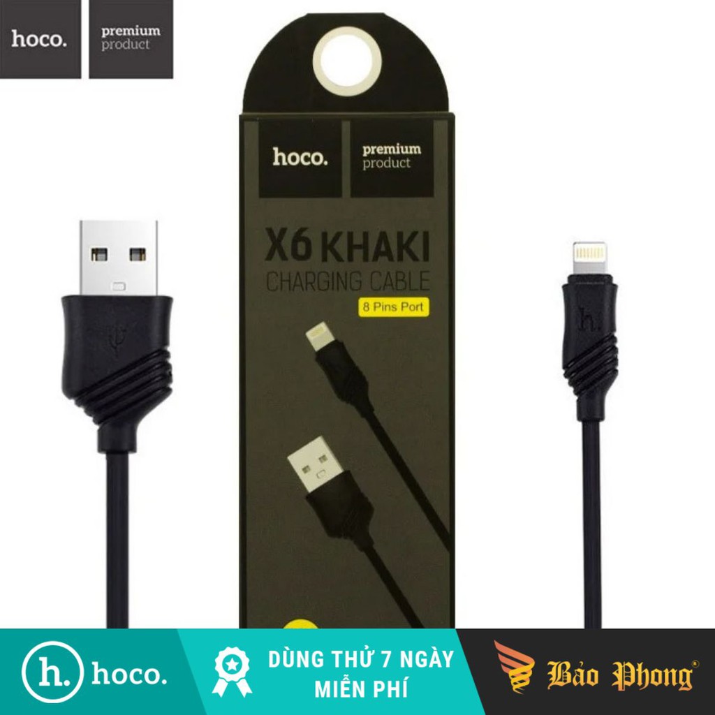 Cáp sạc HOCO X6 Lightning / Micro dài 1M