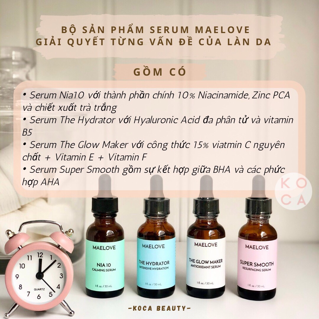 [MAELOVE] Serum dưỡng da The Glow Maker - Nia 10 - The Hydrator