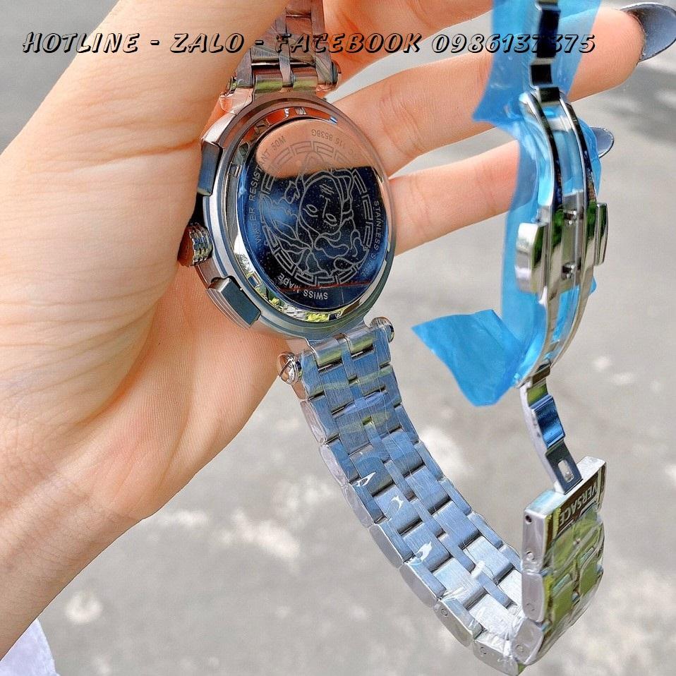 [HCM]Đồng Hồ Versace Aion Nam Dây Bạc Mặt Trắng 44mm