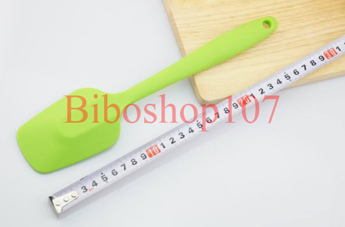 Phới thìa silicon khuấy trộn đồ ăn, làm bánh (Cây vét bột hình thìa)