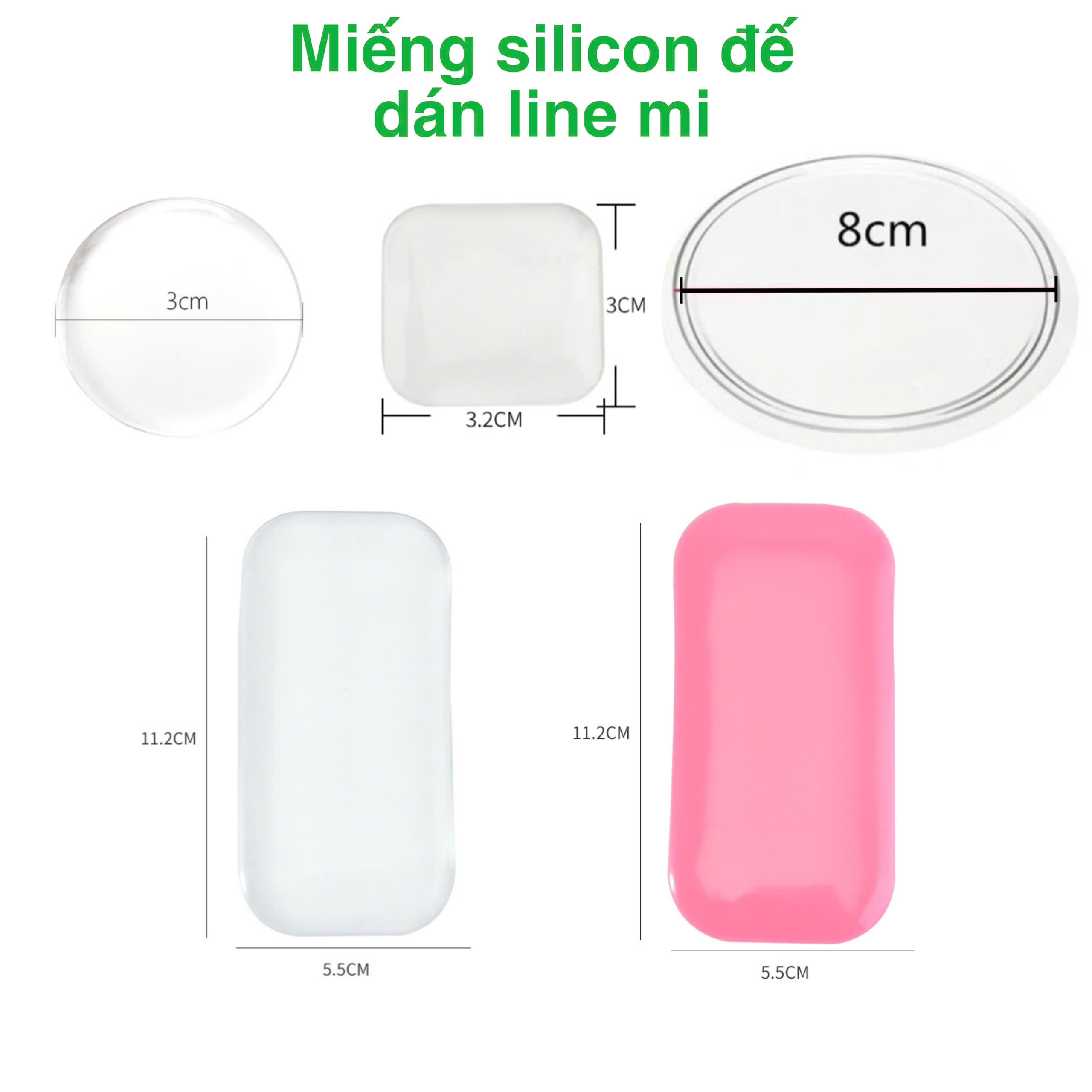 Miếng silicon để dán line mi (dụng cụ nối mi)