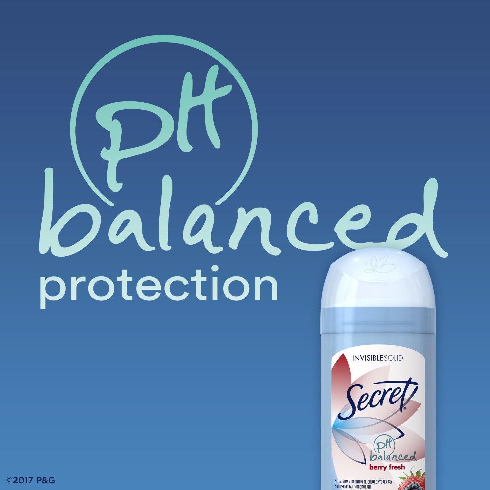 Lăn Khử Mùi Secret Invisible Solid Ph Blanced 73g # Berry Fresh