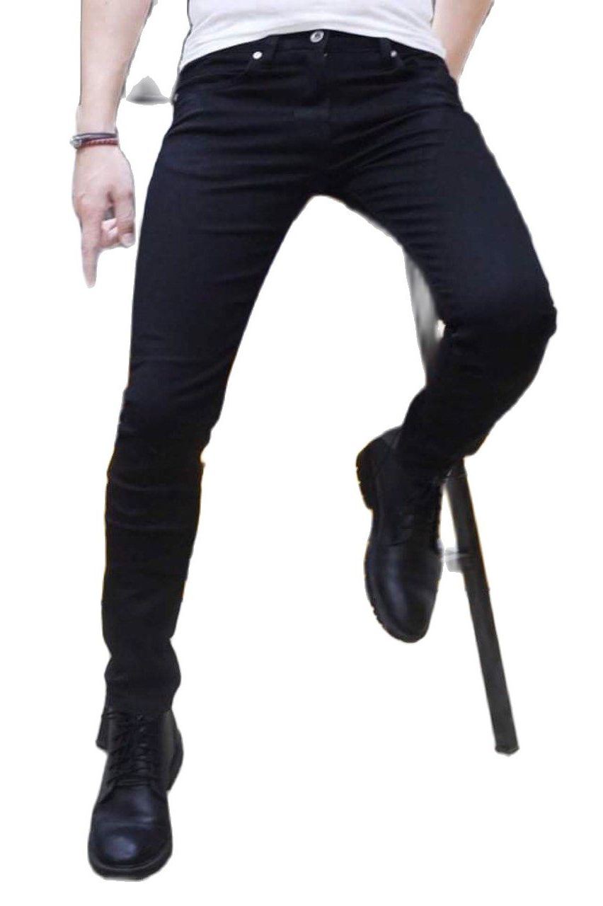 [Hoàn Tiền 15%] Quần Jean Nam Dài Đen Trơn Kiểu Dáng Basic Thời Trang Dễ Mix Đồ